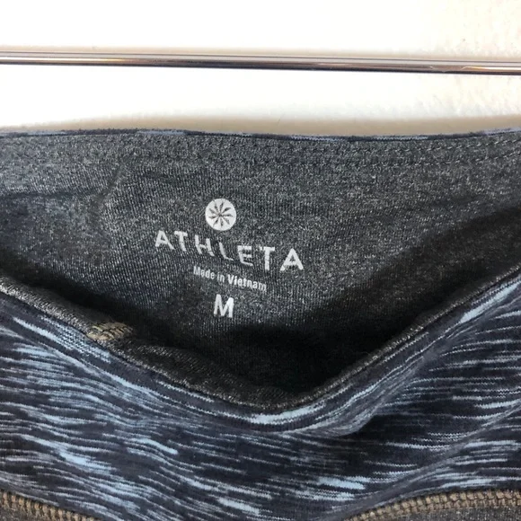 ATHLETA Splits Revelation Gray Blue Crop Leggings Medium - Picture 2 of 4